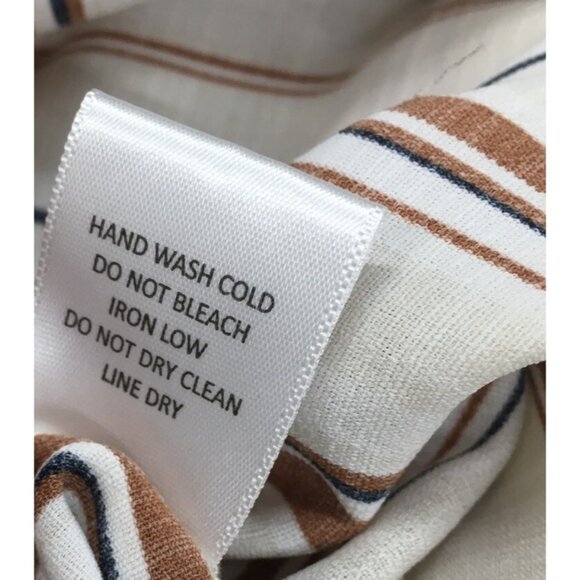 Sweet Rain Wide Leg Cropped Jumpsuit Women Size Small V Neck Sleeveless Stripe - Picture 6 of 10